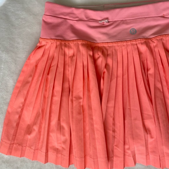 RARE Lululemon Pleat to Street Tennis Skirt ‘Grapefruit’ Size 4 - Picture 11 of 14